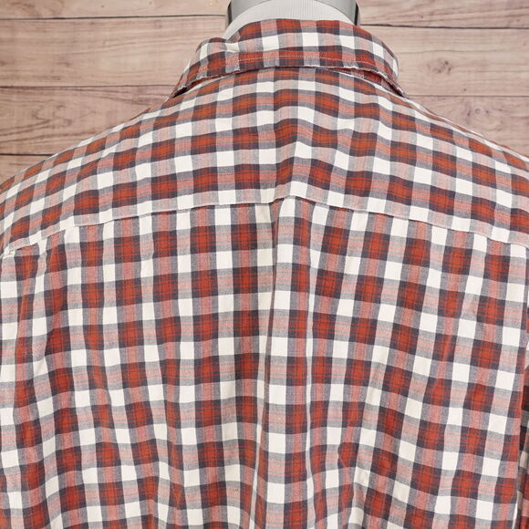 ABERCROMBIE & FITCH BIG SHIRT SHORT SLEEVE PLAID BUTTON DOWN SHIRT MENS XL - Picture 5 of 6